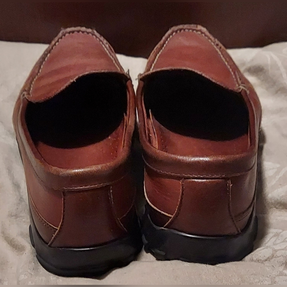 ALLEN EDMONDS BOULDER VENETIAN DRIVING MEN'S BROWN LEATHER LOAFERS SIZE 11 D - Picture 9 of 14
